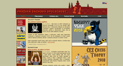 Desktop Screenshot of praguechess.cz